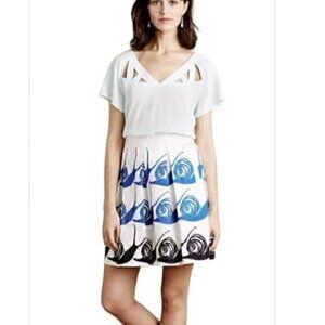Anthropologie Maeve swirled snail skirt